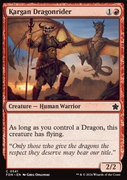 Kargan Dragonrider⁣ - Magic: The Gathering Foundations: Beginner Box⁣ (Common)⁣ [541]