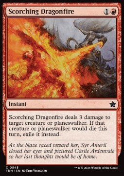 Scorching Dragonfire⁣ - Magic: The Gathering Foundations: Beginner Box⁣ (Common)⁣ [545]