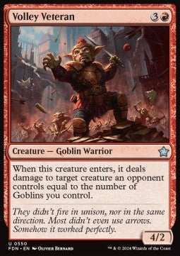 Volley Veteran⁣ - Magic: The Gathering Foundations: Beginner Box⁣ (Uncommon)⁣ [550]