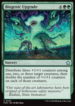 Biogenic Upgrade⁣ - Magic: The Gathering Foundations: Beginner Box⁣ (Uncommon)⁣ [553]