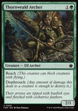 Thornweald Archer⁣ - Magic: The Gathering Foundations: Beginner Box⁣ (Common)⁣ [559]