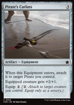 Pirate's Cutlass⁣ - Magic: The Gathering Foundations: Beginner Box⁣ (Common)⁣ [563]