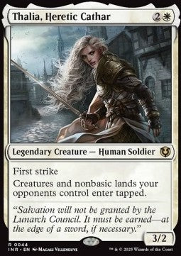 Thalia, Heretic Cathar⁣ - Innistrad Remastered⁣ (Rare)⁣ [44]