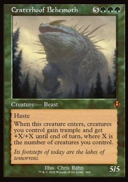 Craterhoof Behemoth⁣ - Innistrad Remastered: Extras⁣ (Mythic)⁣ [480]