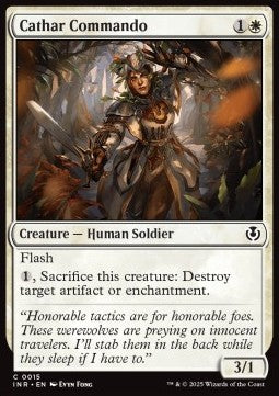 Cathar Commando⁣ - Innistrad Remastered⁣ (Common)⁣ [15]
