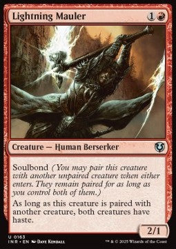 Lightning Mauler⁣ - Innistrad Remastered⁣ (Uncommon)⁣ [163]