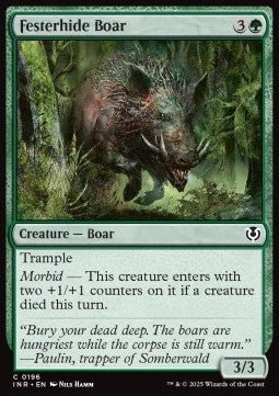 Festerhide Boar⁣ - Innistrad Remastered⁣ (Common)⁣ [196]