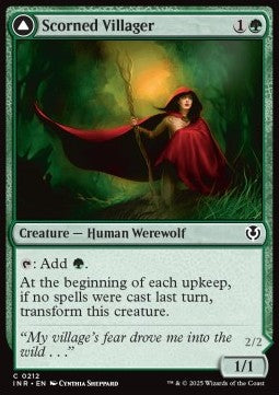 Scorned Villager / Moonscarred Werewolf⁣ - Innistrad Remastered⁣ (Common)⁣ [212]