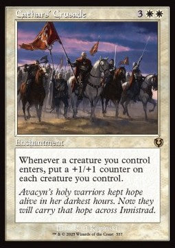 Cathars' Crusade (V.1)⁣ - Innistrad Remastered: Extras⁣ (Rare)⁣ [337]