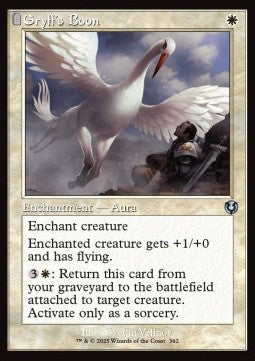 Gryff's Boon⁣ - Innistrad Remastered: Extras⁣ (Uncommon)⁣ [342]