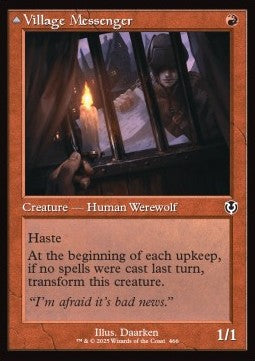 Village Messenger / Moonrise Intruder⁣ - Innistrad Remastered: Extras⁣ (Common)⁣ [466]