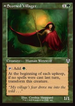 Scorned Villager / Moonscarred Werewolf⁣ - Innistrad Remastered: Extras⁣ (Common)⁣ [468]