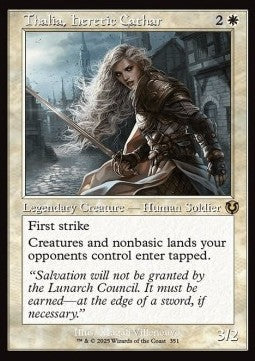 Thalia, Heretic Cathar (V.2)⁣ - Innistrad Remastered: Extras⁣ (Rare)⁣ [351]