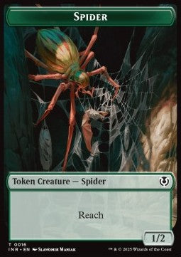 Spider Token (G 1/2) // Insect Token (G 1/1)⁣ - Innistrad Remastered: Tokens⁣ (Token)⁣ [T 16/15]
