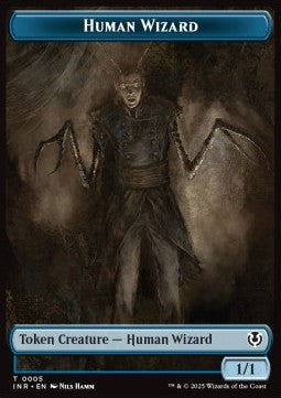 Human Wizard Token (U 1/1) // Jace, Unraveler of Secrets Emblem⁣ - Innistrad Remastered: Tokens⁣ (Token)⁣ [T 5/25]