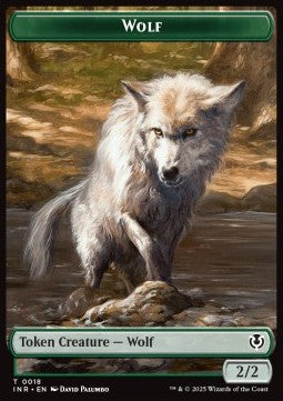 Wolf Token (G 2/2) // Arlinn, Embraced by the Moon Emblem⁣ - Innistrad Remastered: Tokens⁣ (Token)⁣ [T 18/23]