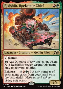 Redshift, Rocketeer Chief⁣ - Aetherdrift⁣ (Rare)⁣ [218]