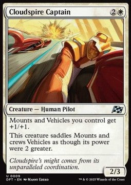 Cloudspire Captain⁣ - Aetherdrift⁣ (Uncommon)⁣ [9]
