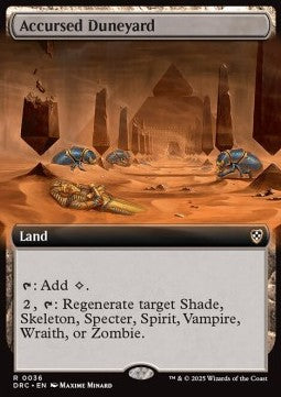 Accursed Duneyard⁣ - Commander: Aetherdrift: Extras⁣ (Rare)⁣ [36]