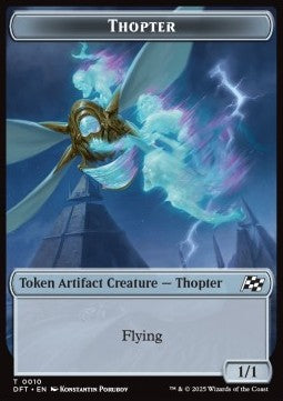 Thopter Token (A 1/1) // Cat Token (W 1/1 Lifelink)⁣ - Aetherdrift: Tokens⁣ (Token)⁣ [T 10/2]