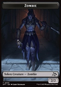 Zombie Token (B 2/2) // Elephant Token (G 3/3)⁣ - Aetherdrift: Tokens⁣ (Token)⁣ [T 3/6]