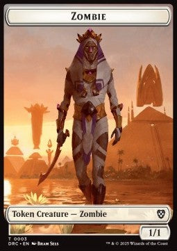 Zombie Token (W 1/1) // Timeless Dragon Token⁣ - Aetherdrift: Tokens⁣ (Token)⁣ [CT 3/6]