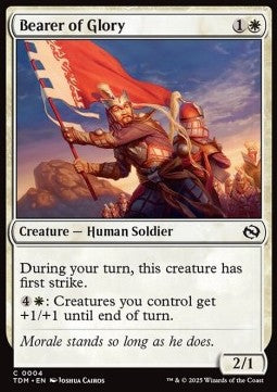 Bearer of Glory⁣ - Tarkir: Dragonstorm⁣ (Common)⁣ [4]