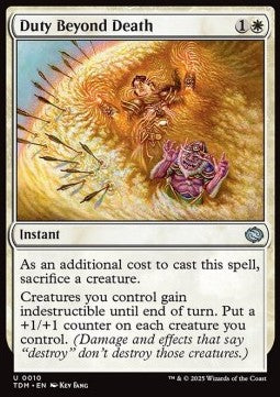 Duty Beyond Death⁣ - Tarkir: Dragonstorm⁣ (Uncommon)⁣ [10]