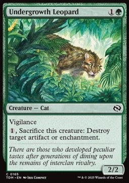 Undergrowth Leopard⁣ - Tarkir: Dragonstorm⁣ (Common)⁣ [165]