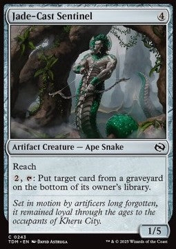 Jade-Cast Sentinel⁣ - Tarkir: Dragonstorm⁣ (Common)⁣ [243]