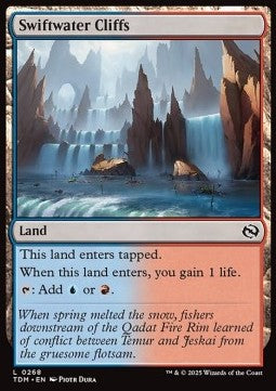 Swiftwater Cliffs⁣ - Tarkir: Dragonstorm⁣ (Common)⁣ [268]