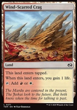 Wind-Scarred Crag⁣ - Tarkir: Dragonstorm⁣ (Common)⁣ [271]