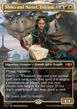 Shiko and Narset, Unified⁣ - Commander: Tarkir: Dragonstorm⁣ (Mythic)⁣ [7]