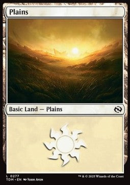 Plains (V.2)⁣ - Tarkir: Dragonstorm⁣ (Land)⁣ [277]
