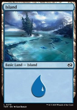 Island (V.2)⁣ - Tarkir: Dragonstorm⁣ (Land)⁣ [279]