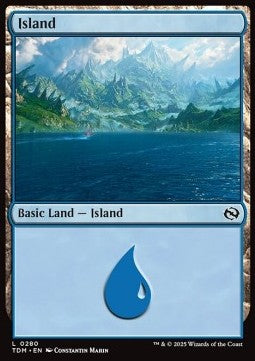 Island (V.3)⁣ - Tarkir: Dragonstorm⁣ (Land)⁣ [280]