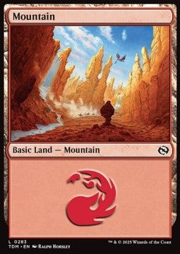 Mountain (V.2)⁣ - Tarkir: Dragonstorm⁣ (Land)⁣ [283]