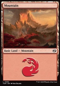 Mountain (V.3)⁣ - Tarkir: Dragonstorm⁣ (Land)⁣ [284]