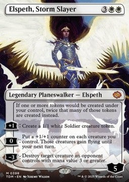 Elspeth, Storm Slayer (V.1)⁣ - Tarkir: Dragonstorm: Extras⁣ (Mythic)⁣ [398]