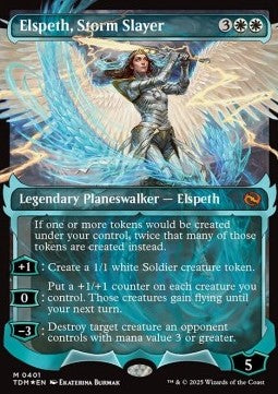 Elspeth, Storm Slayer (V.2)⁣ - Tarkir: Dragonstorm: Extras⁣ (Mythic)⁣ [401]