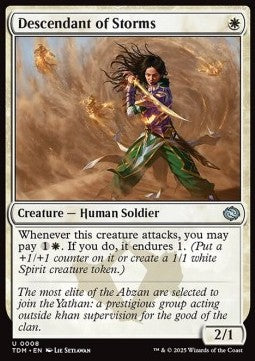 Descendant of Storms⁣ - Tarkir: Dragonstorm⁣ (Uncommon)⁣ [8]