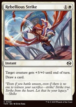 Rebellious Strike⁣ - Tarkir: Dragonstorm⁣ (Common)⁣ [20]