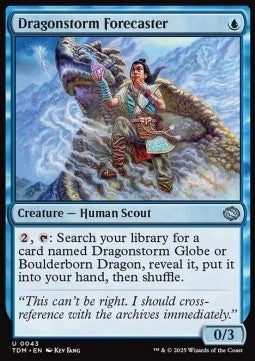 Dragonstorm Forecaster⁣ - Tarkir: Dragonstorm⁣ (Uncommon)⁣ [43]