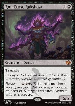 Rot-Curse Rakshasa⁣ - Tarkir: Dragonstorm⁣ (Mythic)⁣ [87]