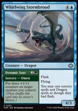Whirlwing Stormbrood // Dynamic Soar⁣ - Tarkir: Dragonstorm⁣ (Uncommon)⁣ [234]