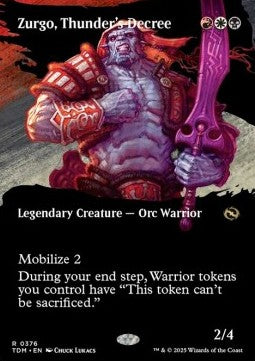 Zurgo, Thunder's Decree⁣ - Tarkir: Dragonstorm: Extras⁣ (Rare)⁣ [376]