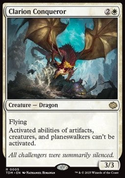 Clarion Conqueror⁣ - Tarkir: Dragonstorm⁣ (Rare)⁣ [5]