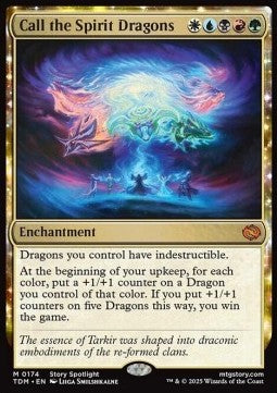 Call the Spirit Dragons⁣ - Tarkir: Dragonstorm⁣ (Mythic)⁣ [174]