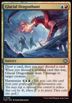 Glacial Dragonhunt⁣ - Tarkir: Dragonstorm⁣ (Uncommon)⁣ [188]