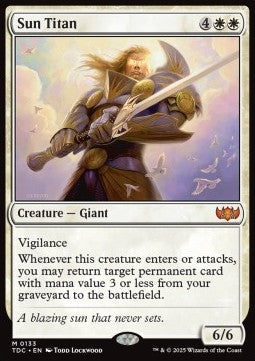 Sun Titan - Commander: Tarkir: Dragonstorm (Mythic) [TDC-133]